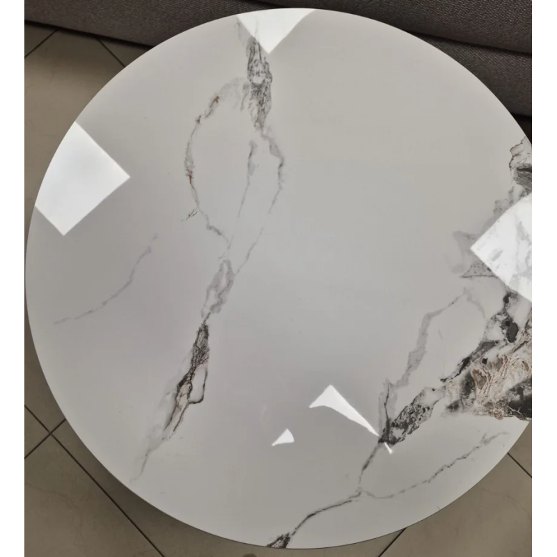 Журнальный столик COLORADO Белый глянец/Черный 60 x 42 см. (22057-01)