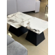 Журнальный столик INDIANA Белый глянец/Черный (к-кт) 80 x 80 см. & 60 x 60 см. (22060-01)
