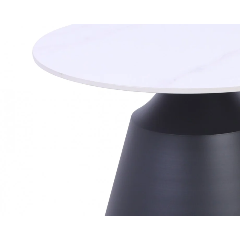 Журнальный столик NEBRASKA Белый глянец / Черный (к-кт) 70 см. &Д. 50 см. (22059-01)