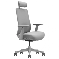 Кресло офисное VIRGIL серая ткань/серый каркас (22267-01)