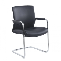 Стул офисный ADOLF Черный / Хром металл (23055-01)
