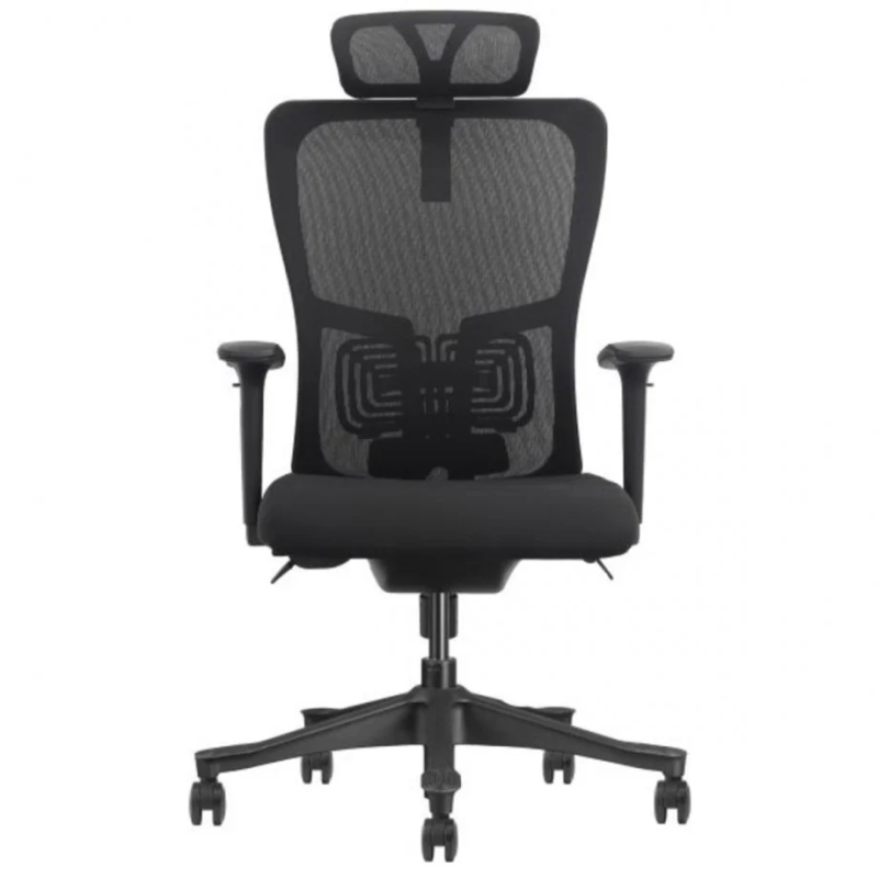 Кресло офисное SETON черная ткань/черный каркас (22256-01)