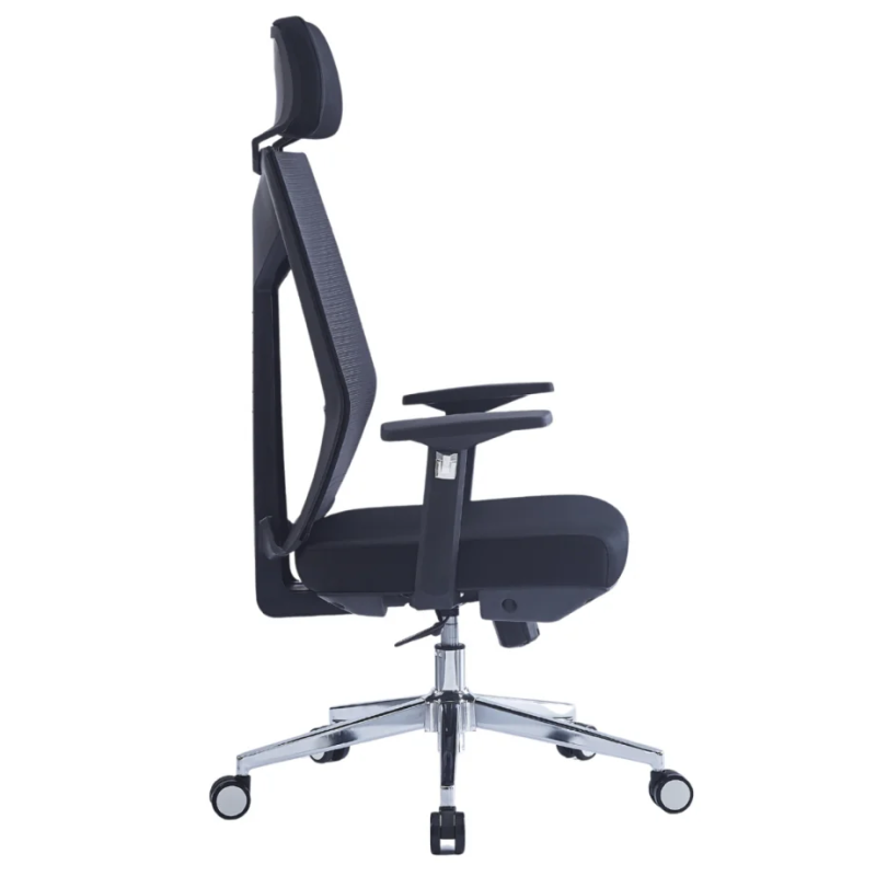 Кресло компьютерное ICAR Черное / Хром (20142-01)