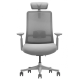 Кресло офисное VIRGIL серая ткань/серый каркас (22267-01)