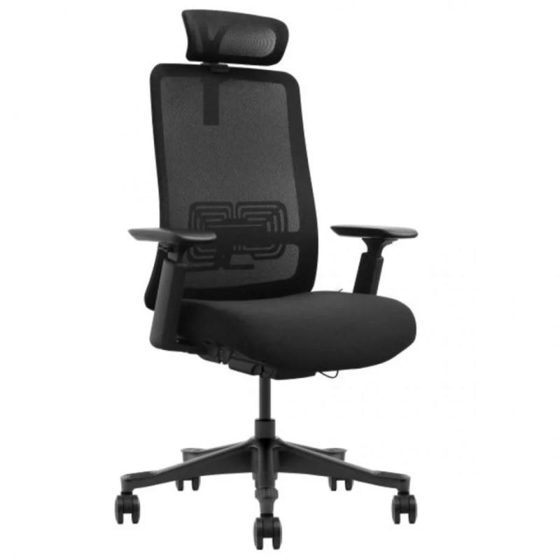 Кресло офисное VIRGIL черная ткань/черный каркас (22270-01)