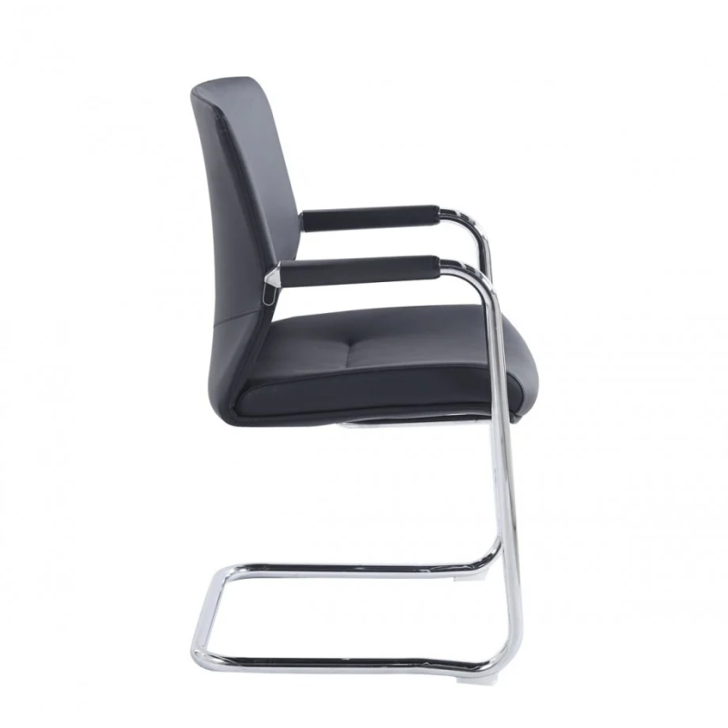 Стул офисный ADOLF Черный / Хром металл (23055-01)