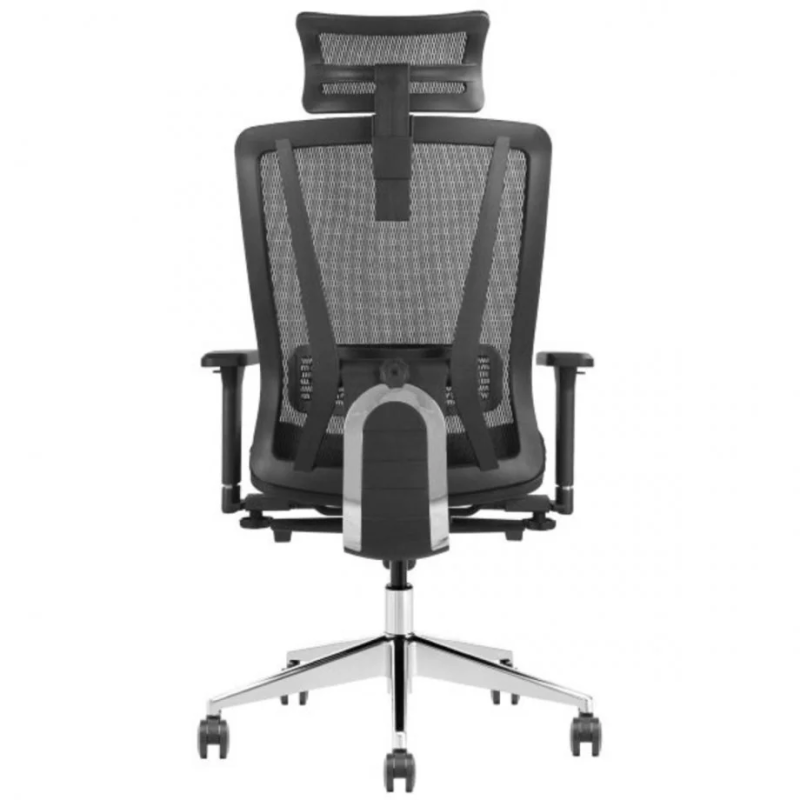 Крісло офісне ROBERT чорна тканина/алюміній (22253-01)