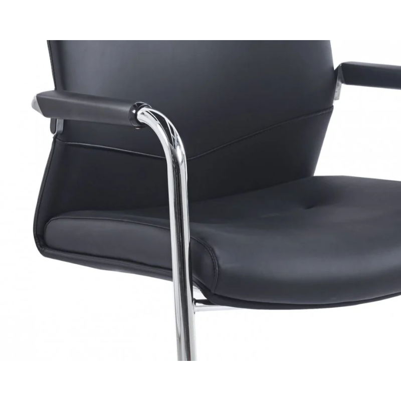 Стул офисный ADOLF Черный / Хром металл (23055-01)