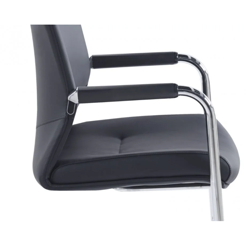 Стул офисный ADOLF Черный / Хром металл (23055-01)