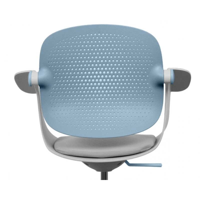 Крісло офісне ARLEN світло-бірюзове/сіра тканина/сірий каркас (22266-01)