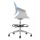 Крісло офісне ARLEN світло-бірюзове/сіра тканина/сірий каркас (22266-01)