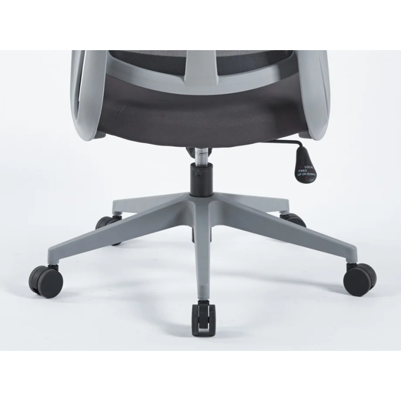 Кресло компьютерное CASPER Серое / Серый каркас (20143-01)