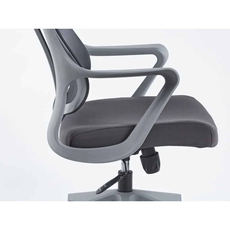 Кресло компьютерное CASPER Серое / Серый каркас (20143-01)