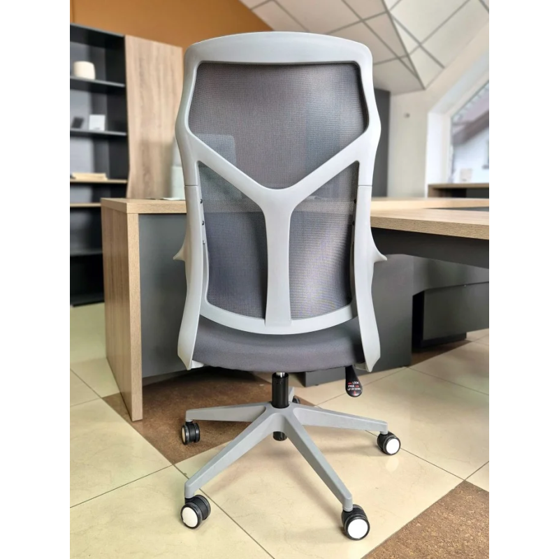 Кресло компьютерное CASPER Серое / Серый каркас (20143-01)