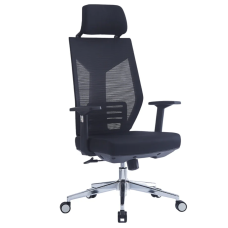 Кресло компьютерное ICAR Черное / Хром (20142-01)