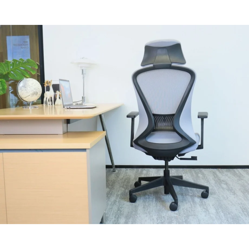 Кресло офисное MAGNUS серая ткань/черный каркас (22252-01)