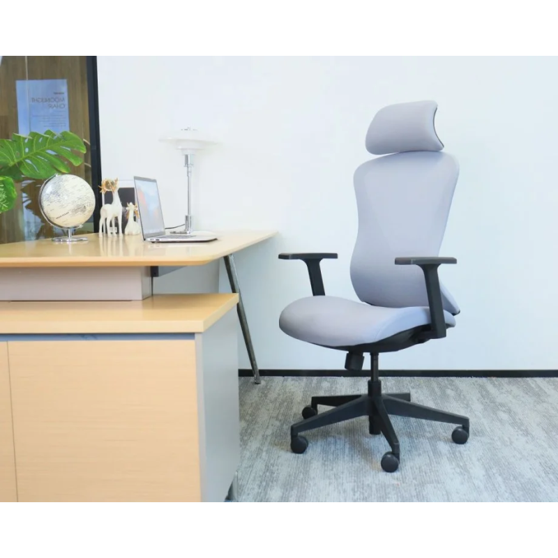 Кресло офисное MAGNUS серая ткань/черный каркас (22252-01)