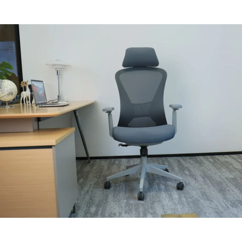 Кресло офисное MAGNUS LUX темно-серая ткань/серый каркас (22264-01)