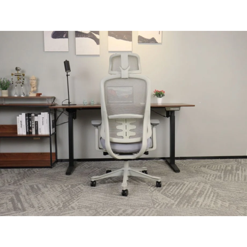 Кресло офисное OMAR серая ткань/серый каркас (22265-01)