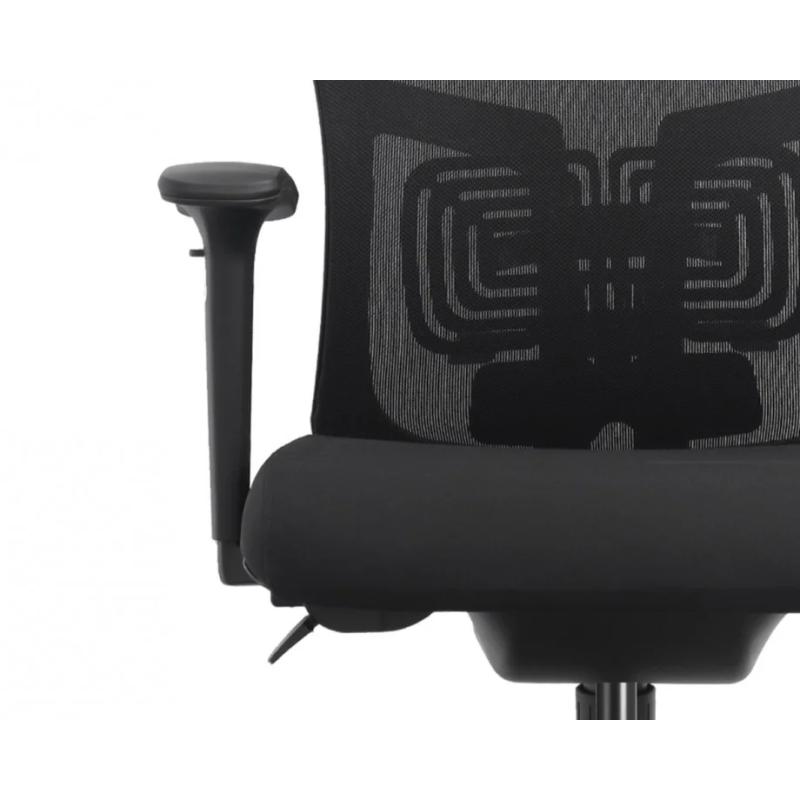 Кресло офисное SETON черная ткань/черный каркас (22256-01)