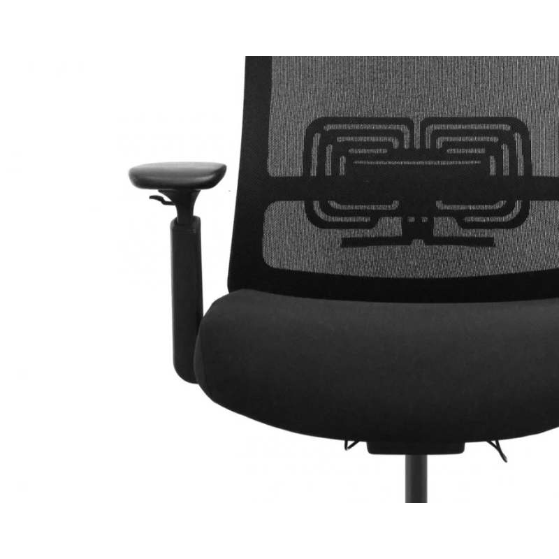 Кресло офисное VIRGIL черная ткань/черный каркас (22270-01)