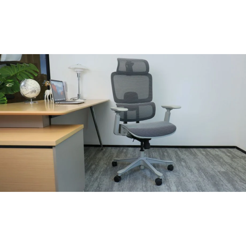 Кресло офисное WALTER серая сетка/серый каркас (22248-01)