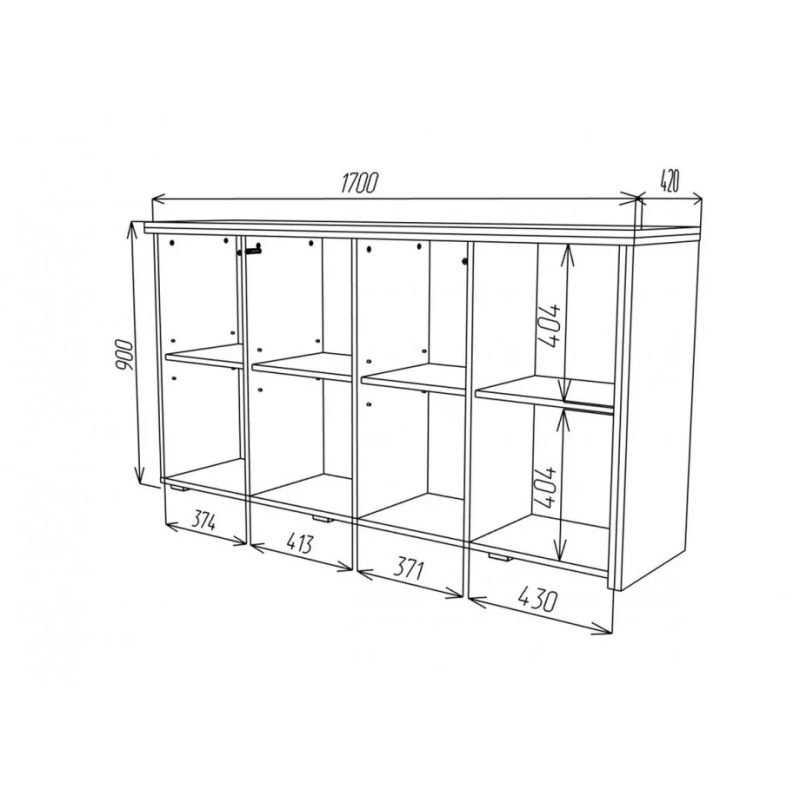 Комод Connect D SK Дуб кремона котта / Стоун беж (23038-01)
