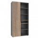 Шкаф с открытыми полками Connect A левый Дуб Сонома Трюфель + Антрацит (696-01)