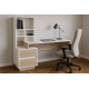 Компьютерный стол HECTOR_B/G_L 150х60 Белый бриллиант / Гикори рокфорд светлый (22736-01)