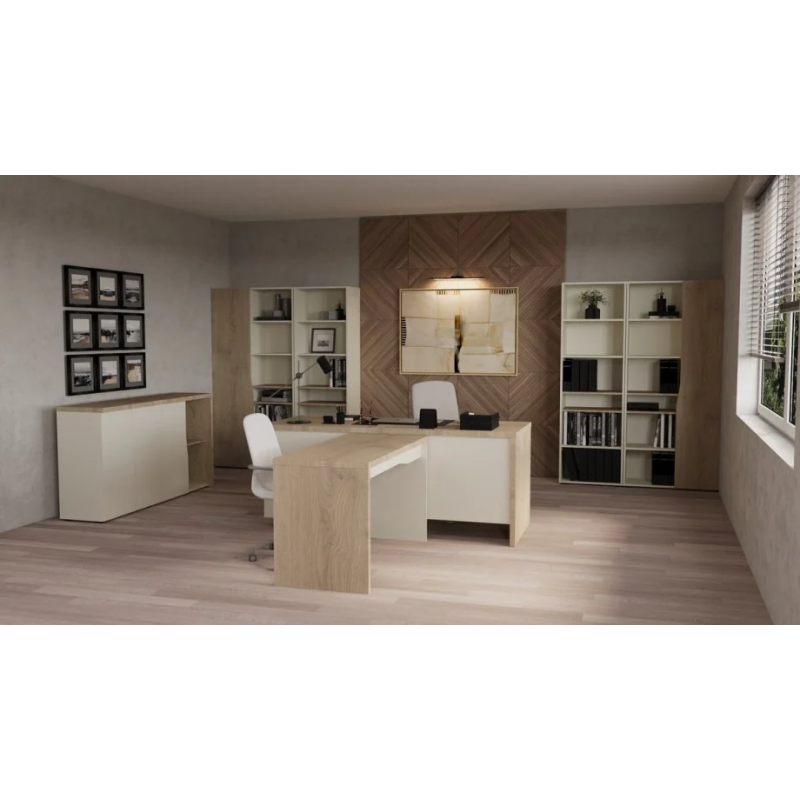 Письменный стол Connect C SK Дуб кремона котта / Стоун беж (23045-01)