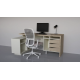 Письменный стол CONNECT 2 L SK 180×78 см. Дуб кремона котта / Стоун беж (23041-01)