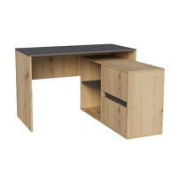 Стол письменный угловой TWIN DA 120x60 Дуб артизан/Антрацит (22945-01)