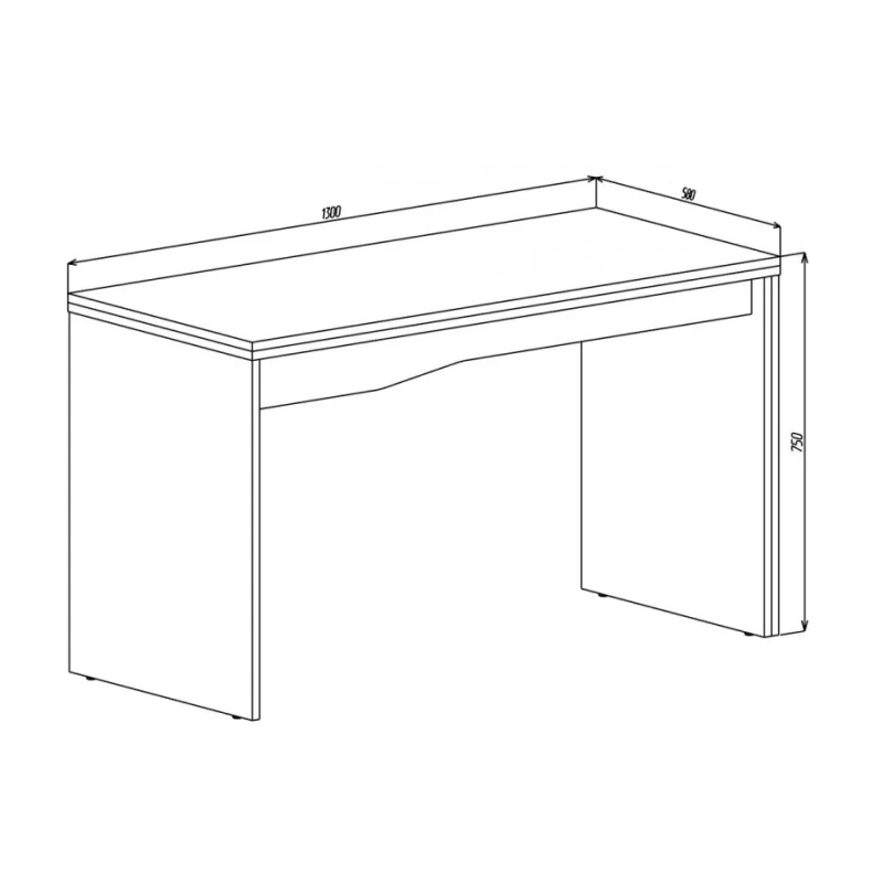 Офисный стол Connect C Дуб Сонома Трюфель + Антрацит (697-01)