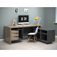 Компьютерный стол угловой Connect 1 Дуб Сонома Трюфель / Антрацит правый (678-01)