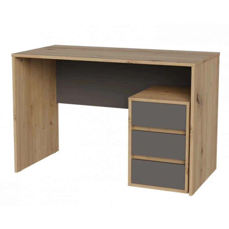 Компьютерный стол VICTOR D/А 120х60 Дуб артизан / Антрацит (22721-01)