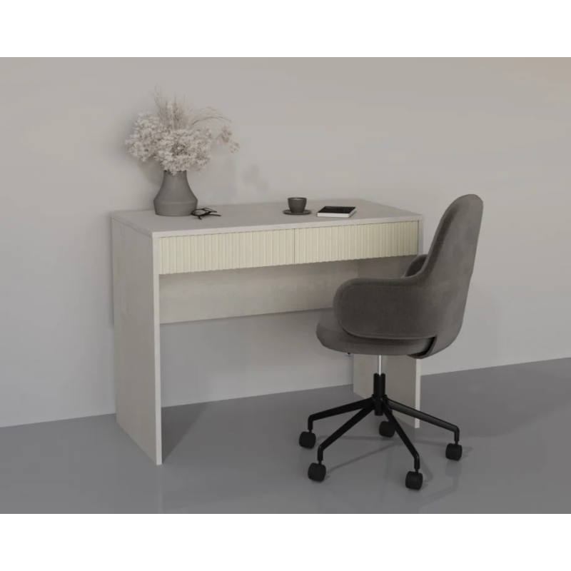 Компьютерный стол YOUNG RAL 100х50 Шелковый камень/кремовый (22726-01)