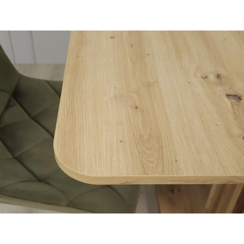 Стол обеденный Casandra 140(180)x80 Дуб артизан / Черный (19639-01)