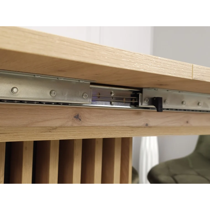 Стол обеденный Casandra 140(180)x80 Дуб артизан / Черный (19639-01)