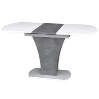 Стол обеденный раскладной Sheridan 110(145)x68 см Белая Аляска / Индастриал (8308-01)