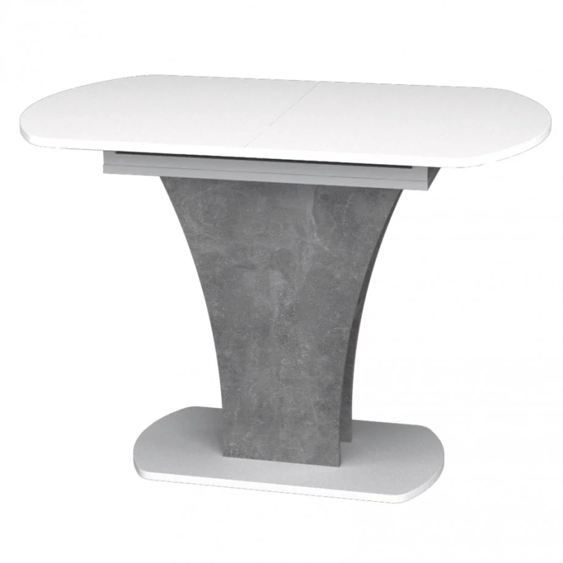 Стол обеденный раскладной Sheridan 110(145)x68 см Белая Аляска / Индастриал (8308-01)