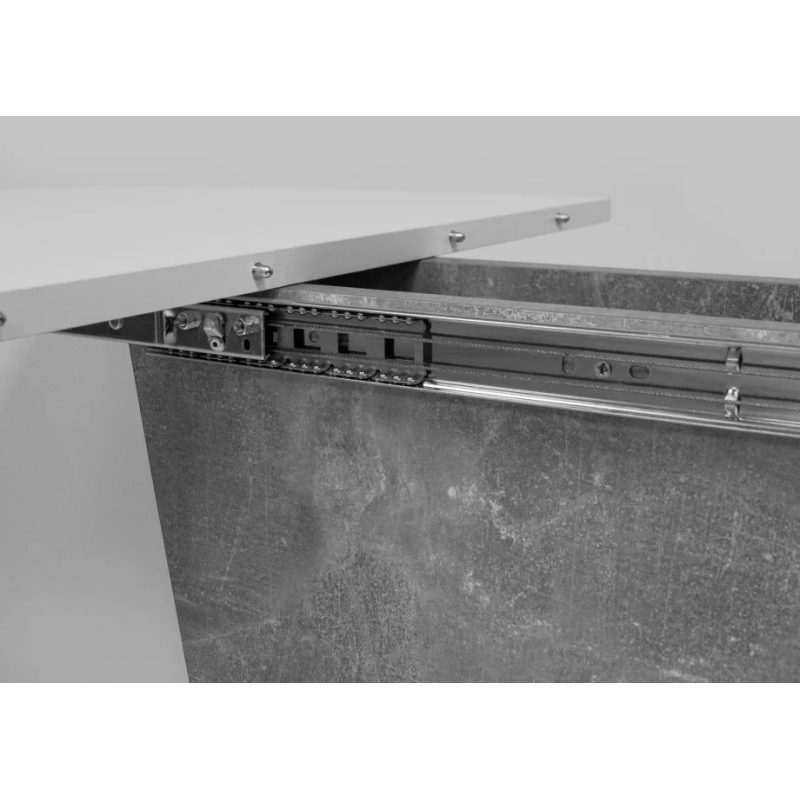 Стол обеденный раскладной обеденный Cosmo 110(145)х68 см Белая Аляска / Индастриал (16678-01)