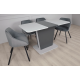 Стол обеденный раскладной Cosmo Grey 110(145)x68 см Графит / Серый Камень (8291-01)