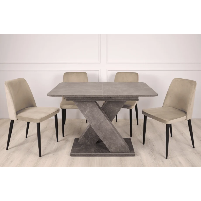 Rozkładany stół jadalny Dark A 120(160)x80 Atelier Dark (11441-01)