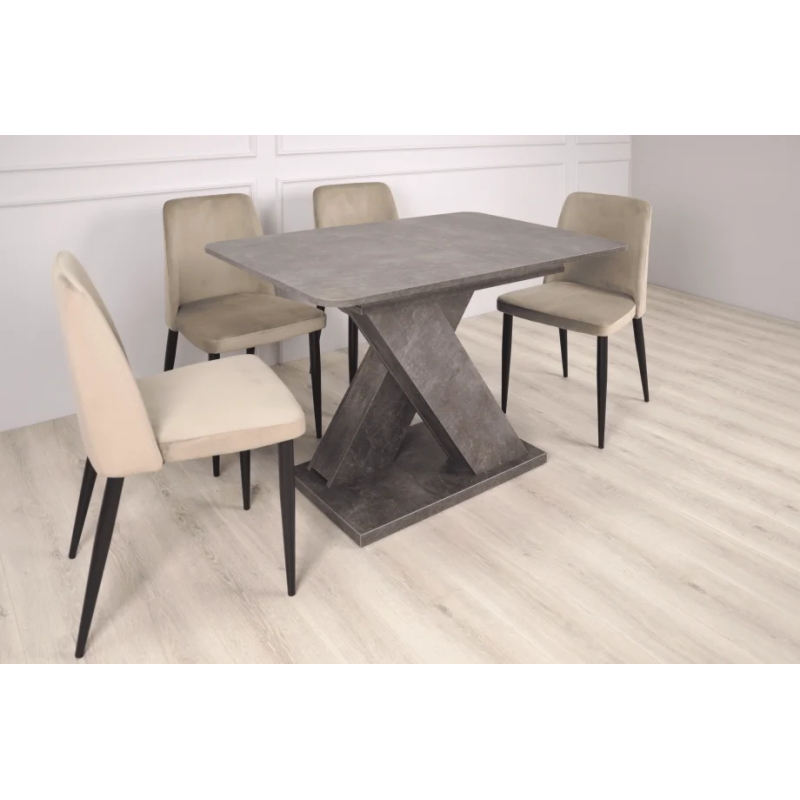 Rozkładany stół jadalny Dark A 120(160)x80 Atelier Dark (11441-01)