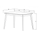 Стол обеденный Exen 120х80 см Белый (691-01)