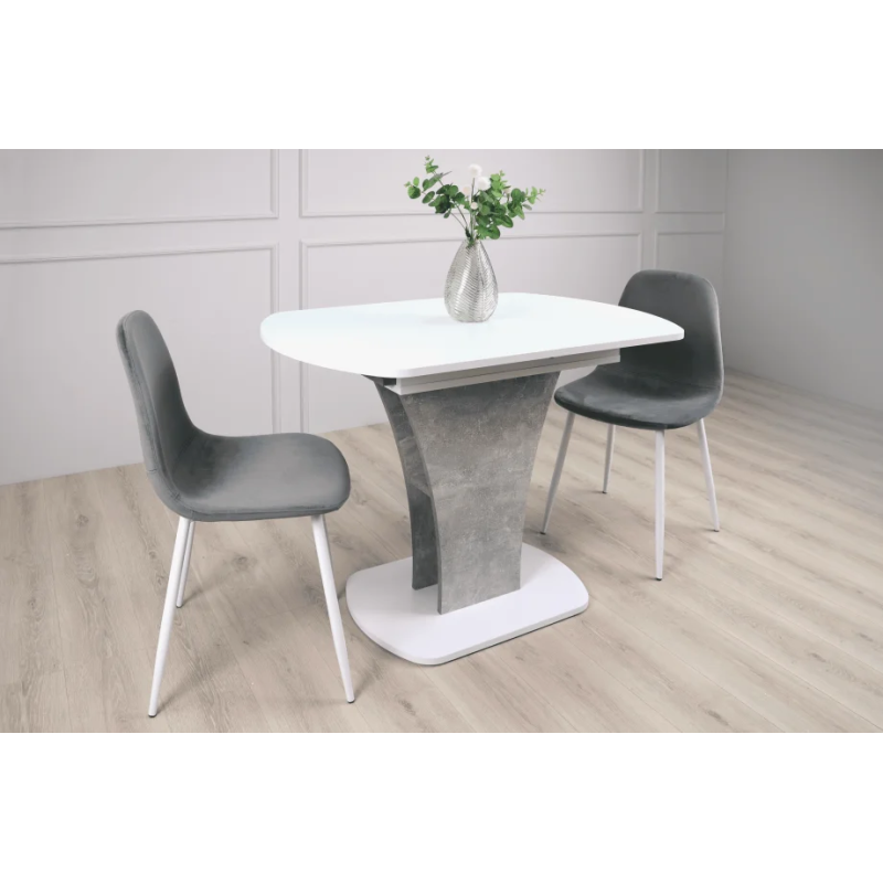 Стол обеденный раскладной Sheridan 110(145)x68 см Белая Аляска / Индастриал (8308-01)