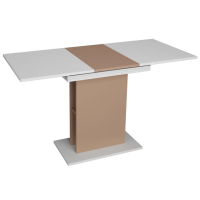 Стол обеденный раскладной Stoun 100(135)x60 см Белая Аляска / Латте (8301-01)