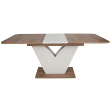 Стол кухонный раскладной VOLT D/M Дуб крафт табако / Миндаль 140(180)х80 (18896-01)