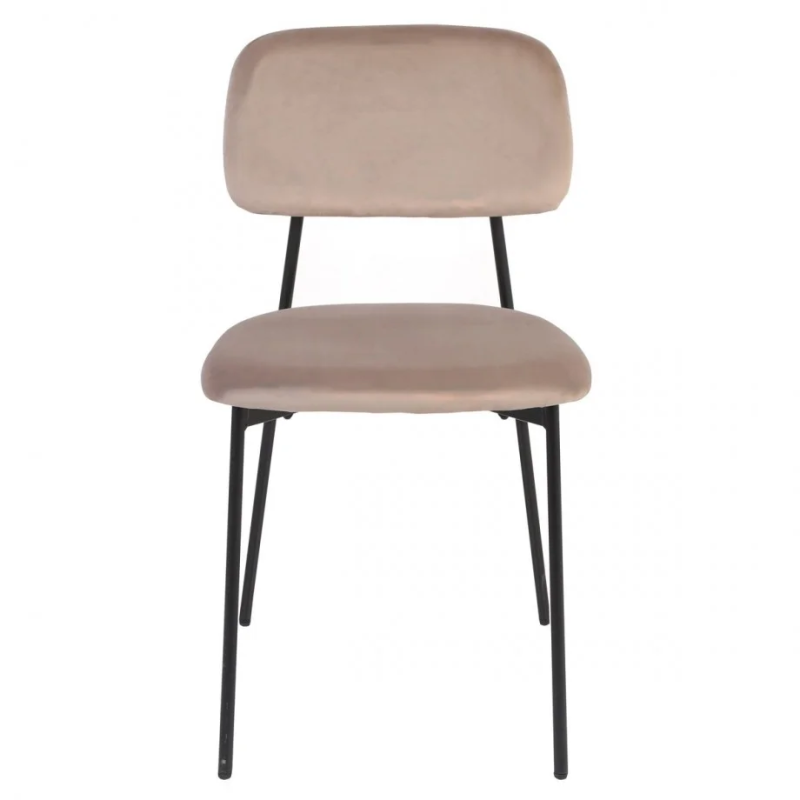 Стул кухонный MILO Черный каркас / Темный Беж (22146-01)