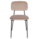Стул кухонный MILO Черный каркас / Темный Беж (22146-01)